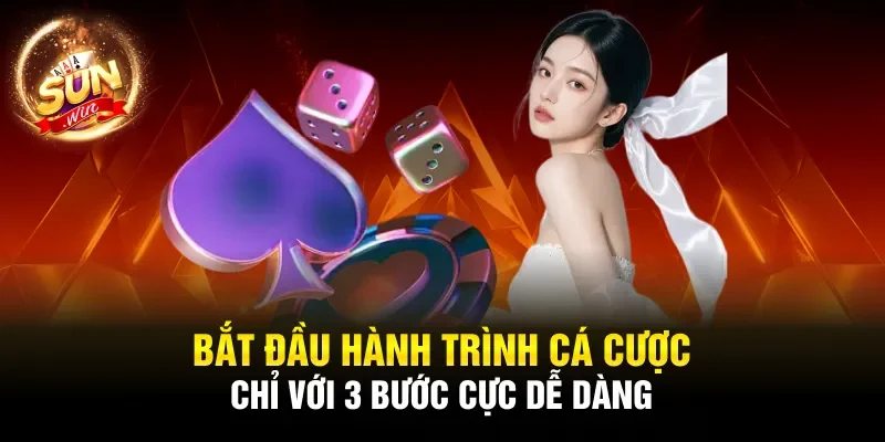 Bắt đầu hành trình cá cược chỉ với 3 bước cực dễ dàng